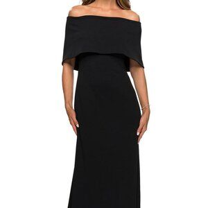 La Femme 28209 Evening Gown Black Size 12